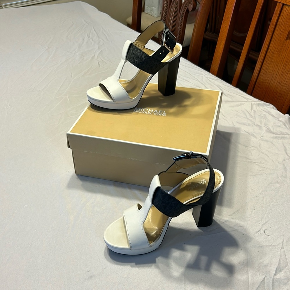 Michael Kors Becker T-Strap Sandals.